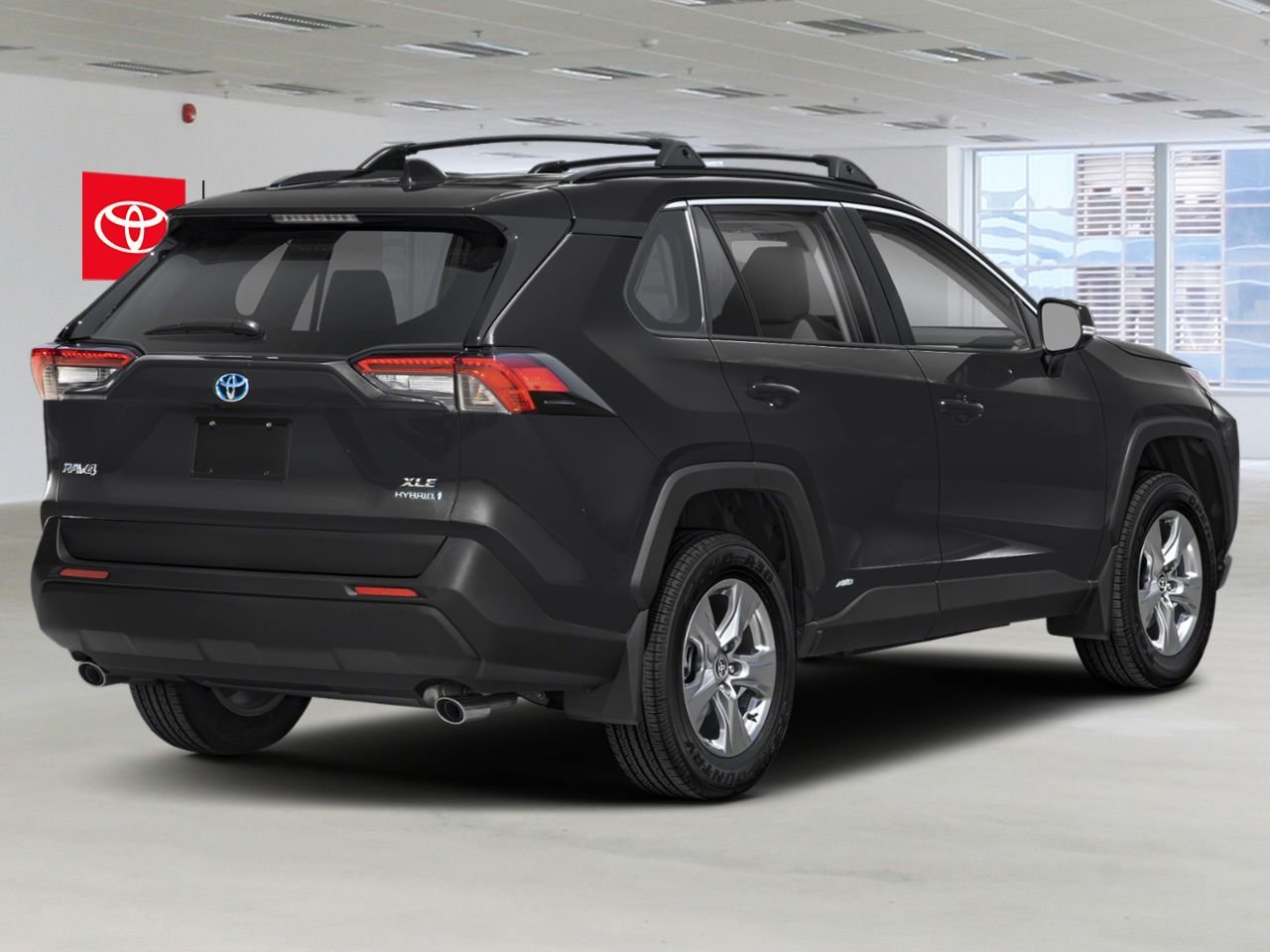 2024 Toyota RAV4 Hybrid XLE PREMIUM AWD / CLEAN CARFAX / HEATED SEATS / MOONROOF / ALLOY WHEELS / CARPLAY AND ANDROID AUTO Black Mississauga - photo #2