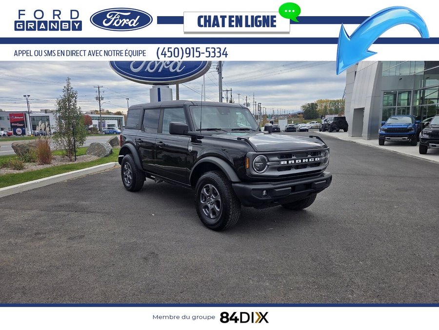 Ford Bronco Big Bend 4 portes 4x4 2023 Noir