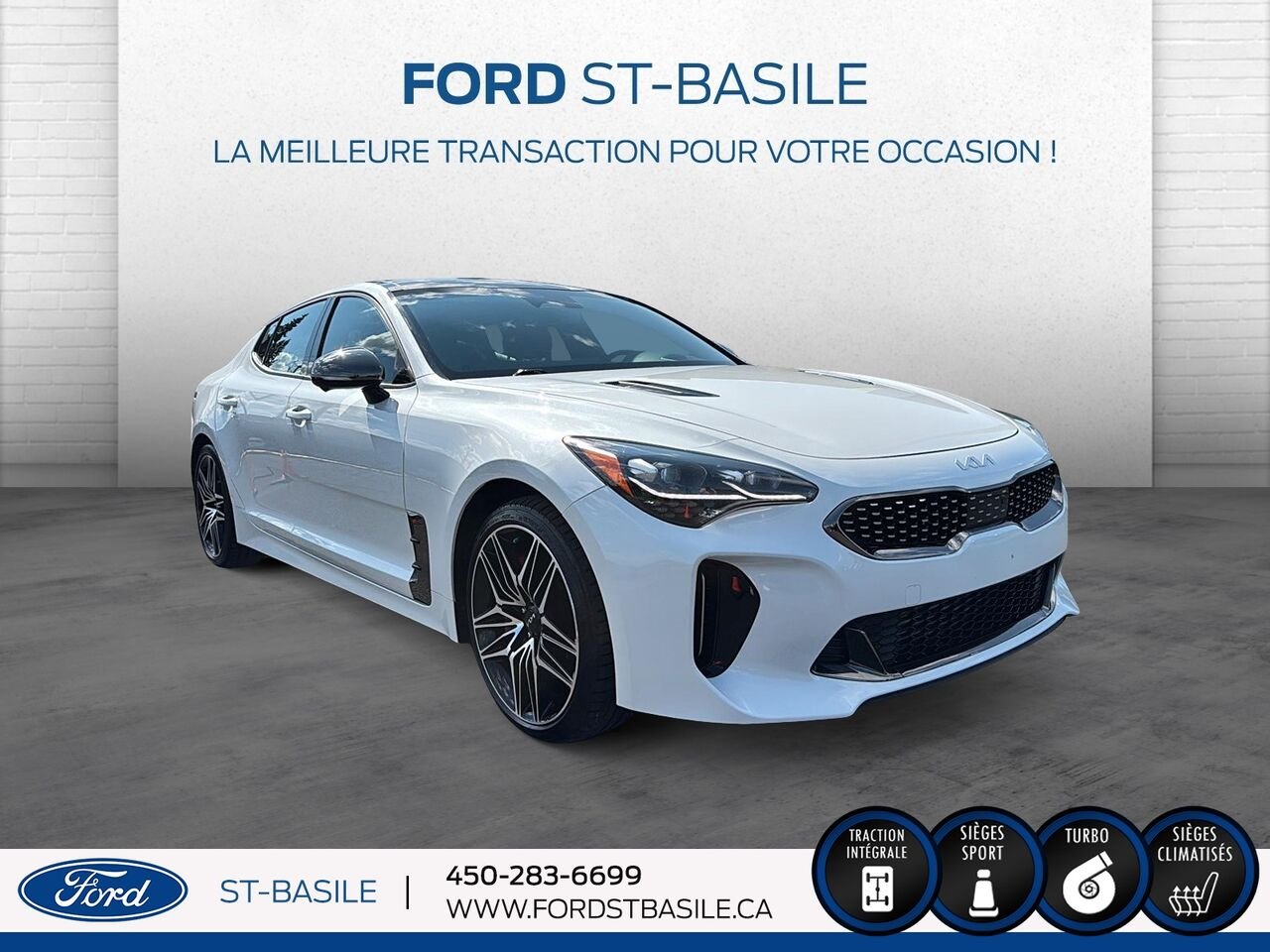 Kia Stinger 2023 Blanc Saint-Basile-le-Grand - photo #8