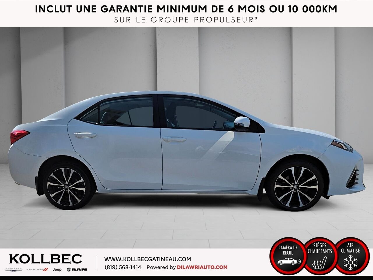 TOYOTA COROLLA SE 2018 Blanc Ottawa & Gatineau - photo #14