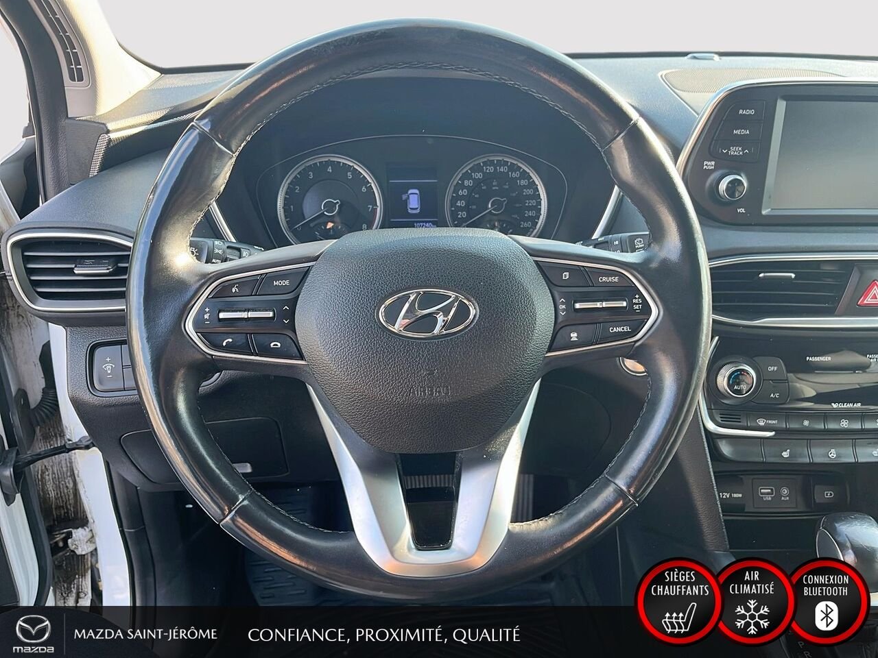 Hyundai Santa Fe 2019 Blanc Saint-Jérôme - photo #13