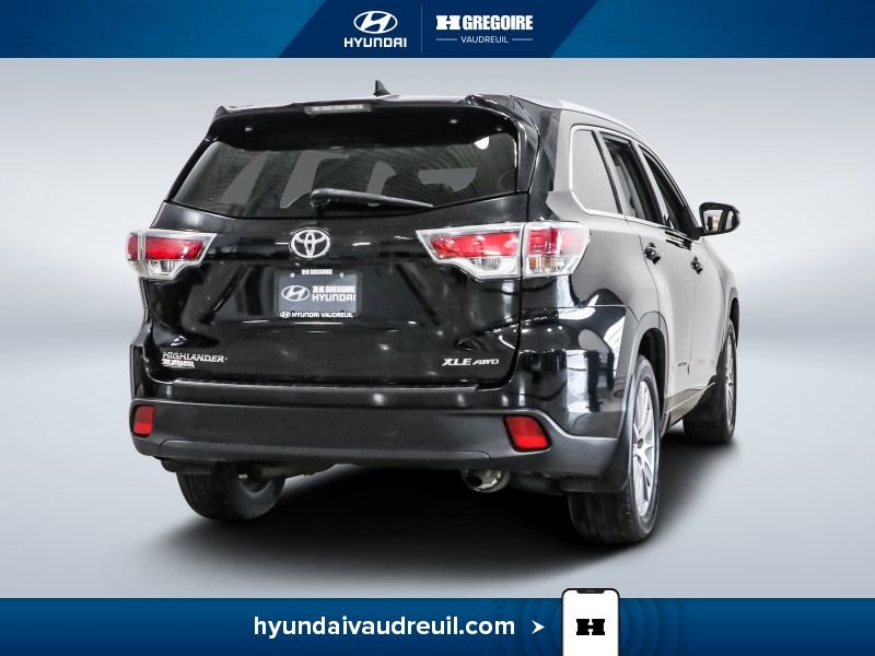 Toyota Highlander YW142 | XLE l AWD - CUIR - MAGS - TOIT - NAV - BLUETOOTH - 2016 Noir Laval - photo #10