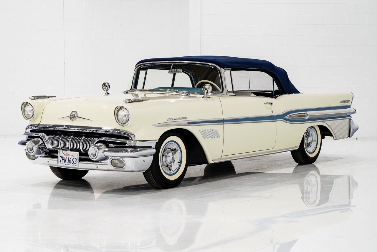 1957 Pontiac Bonneville *PRICE IN USD* Fuel injected 347/315HP 1 of 630 produced White Montreal - photo #50
