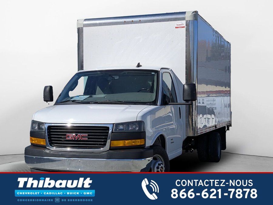 GMC SAVANA Cube 4500 16 pi Roues Doubles*Rampe*Blutooth 2023 Blanc