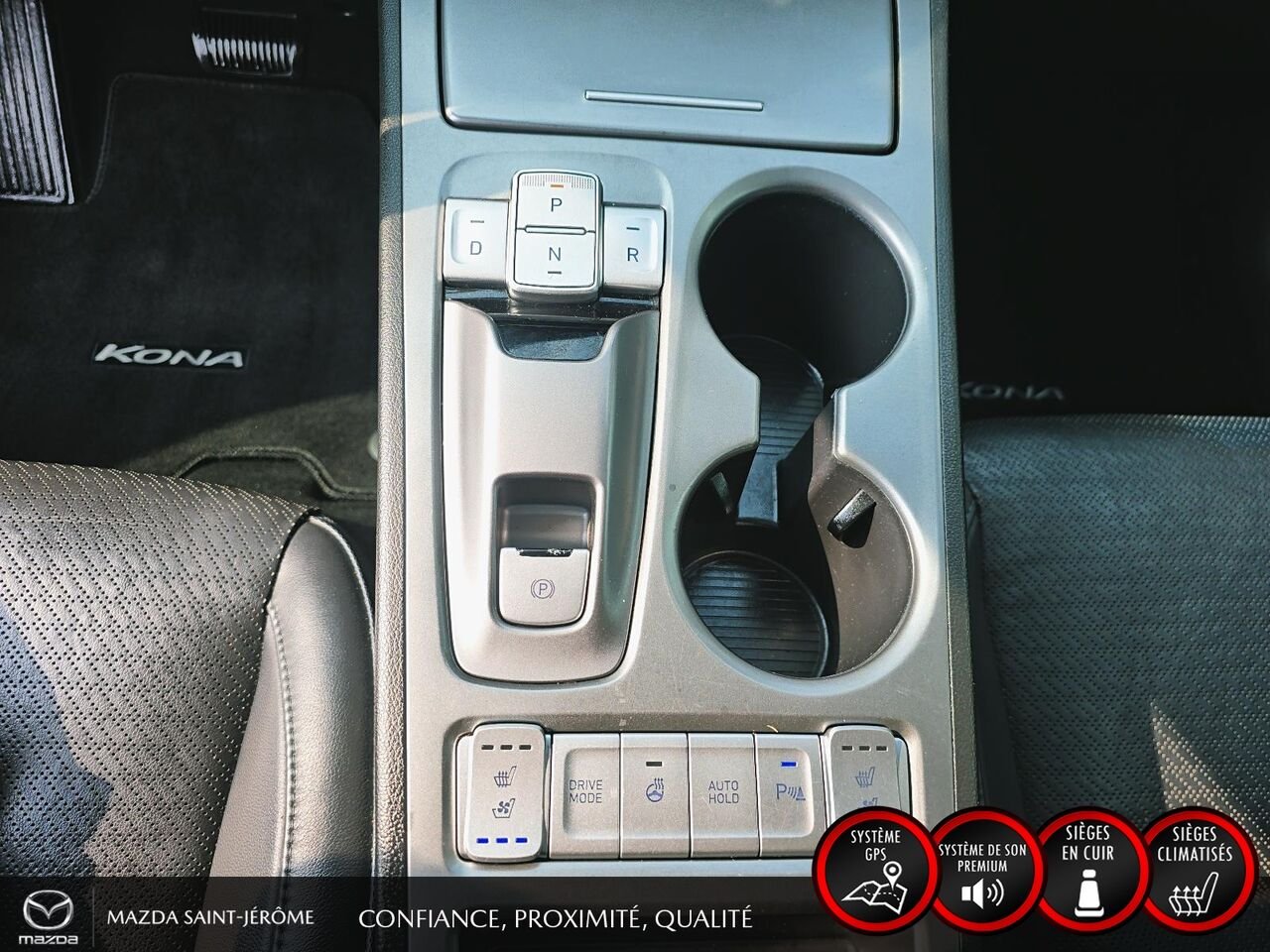 Hyundai Kona électrique Ultimate | TOIT OUVRANT | CUIR | 2021 Blanc Saint-Jérôme - photo #18