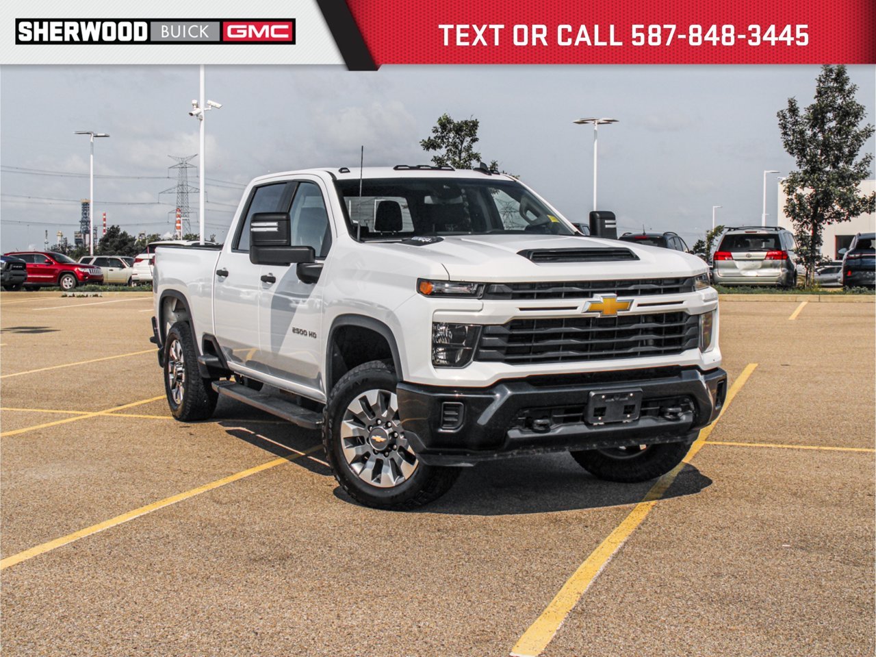 2024 Chevrolet Silverado 2500HD 4WD Crew Cab 159 Custom White Sherwood Park - photo #0