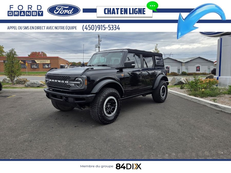 Ford Bronco Badlands SASQUATSH 2021 Noir