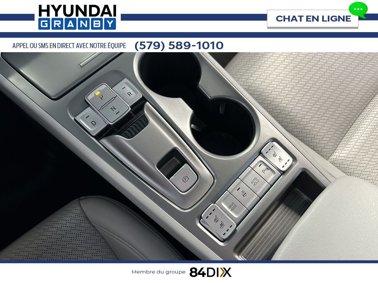 Hyundai Kona électrique 2020 Blanc Granby - photo #15