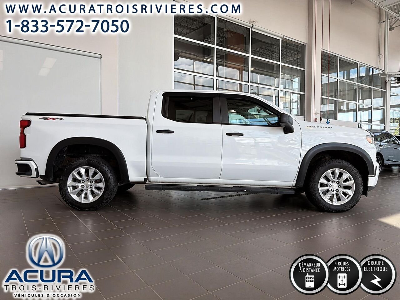 Chevrolet Silverado 1500 CUSTOM BOITE COURTE 2020 Blanc Trois-Rivières - photo #1