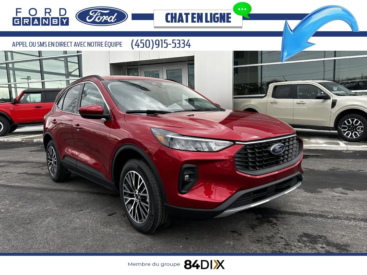 Ford Escape 2025 Rouge vitesse métallisé teinté verni Granby - photo #0