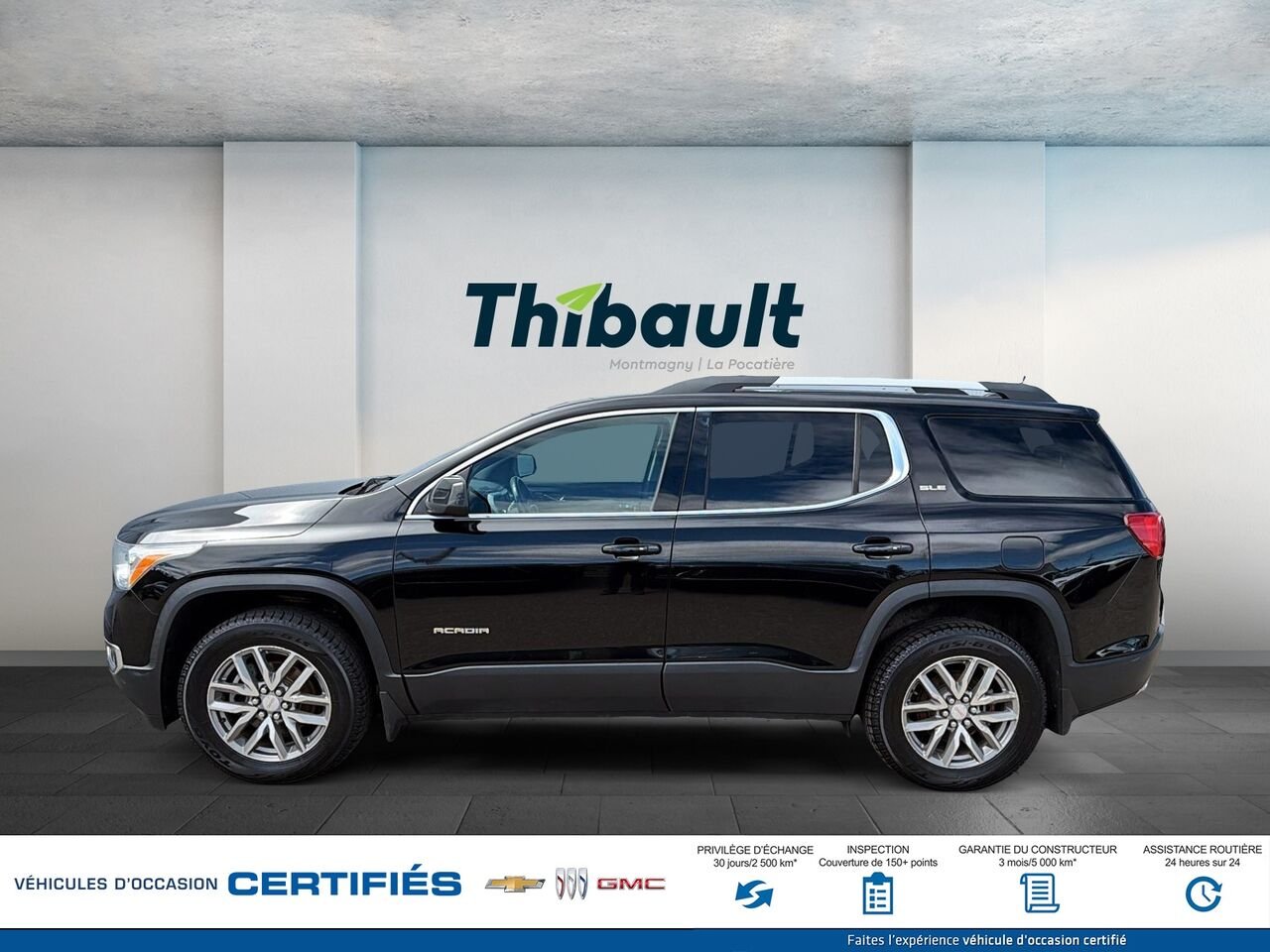 GMC ACADIA SLE 4 portes TA pour SLE-2 2017 Noir Montmagny - photo #4