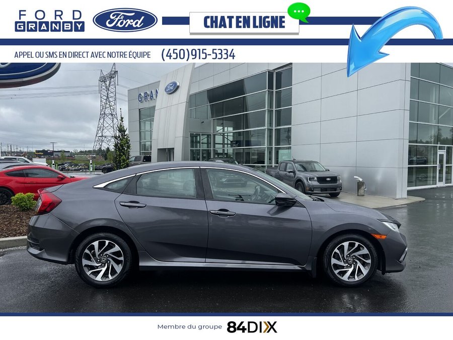 Honda Civic Berline EX CVT 2019 Noir