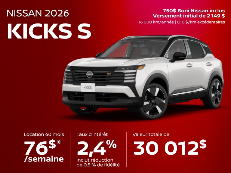 Nissan chomedey Accueil juillet Kicks S