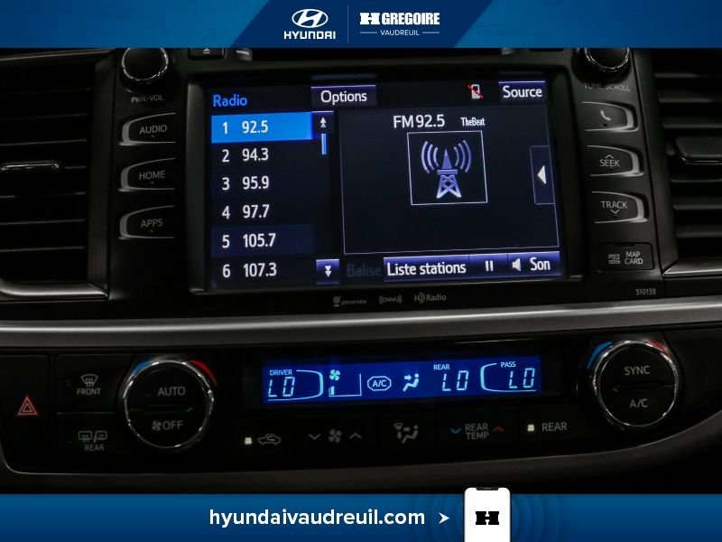 Toyota Highlander YW142 | XLE l AWD - CUIR - MAGS - TOIT - NAV - BLUETOOTH - 2016 Noir Laval - photo #30