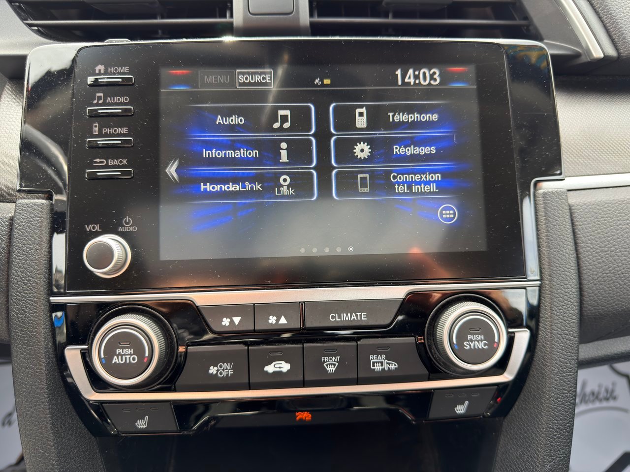 Honda Civic 2020 Bleu Thetford Mines - photo #21