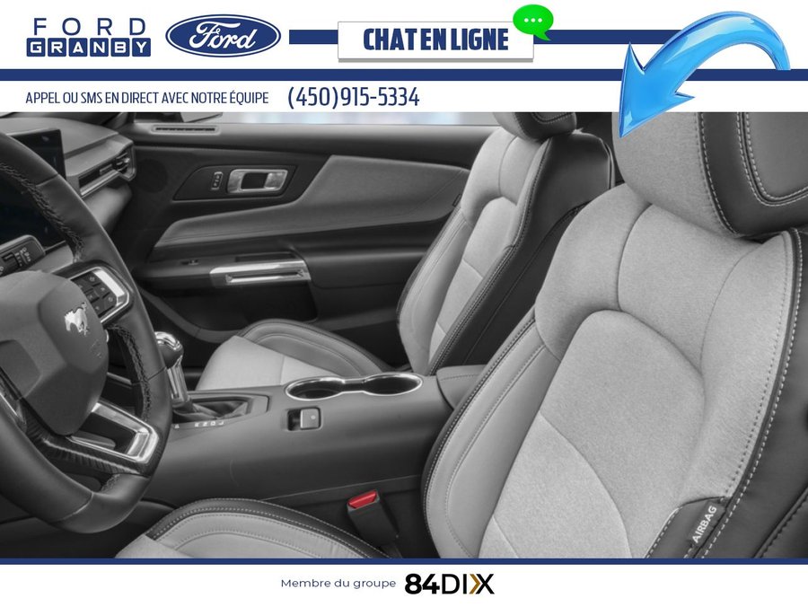 Ford Mustang EcoBoost à toit fuyant 2026 Bleu Adriatique métallisé