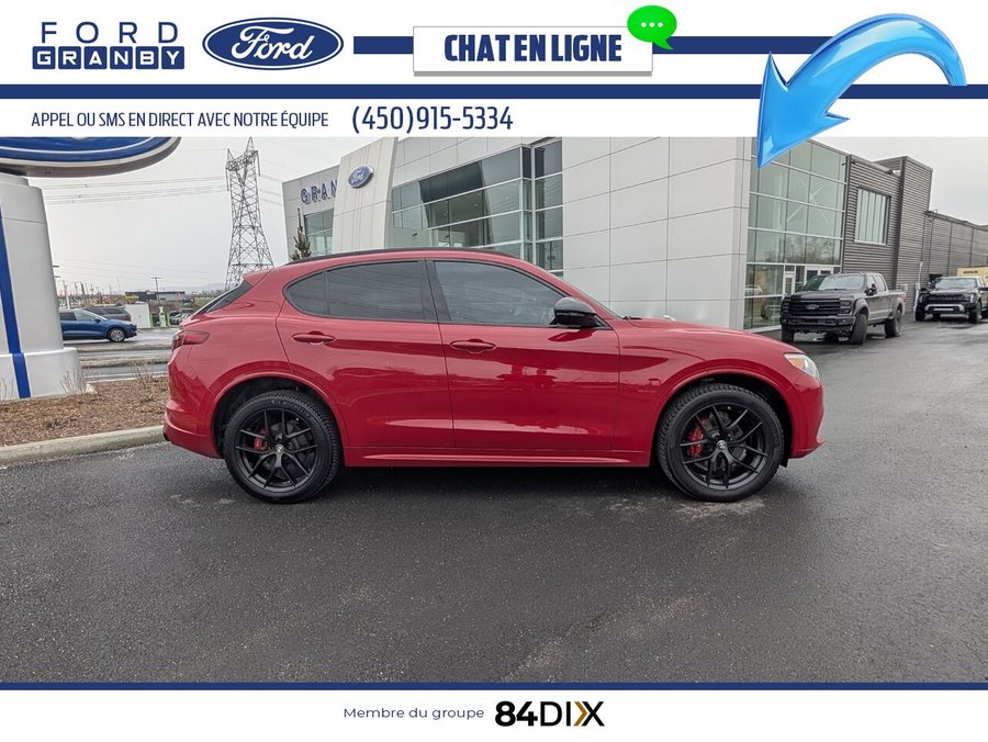 Alfa Romeo Stelvio Ti berline sport 2020 Rouge
