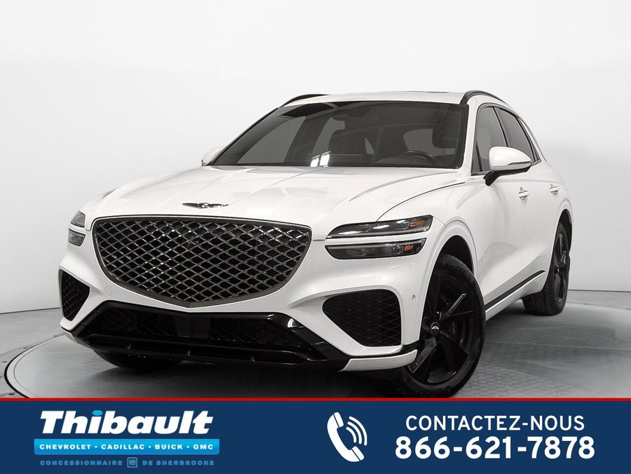 Genesis GV70 AWD Prestige Toit Pano Volant Chauffant 2023 Blanc