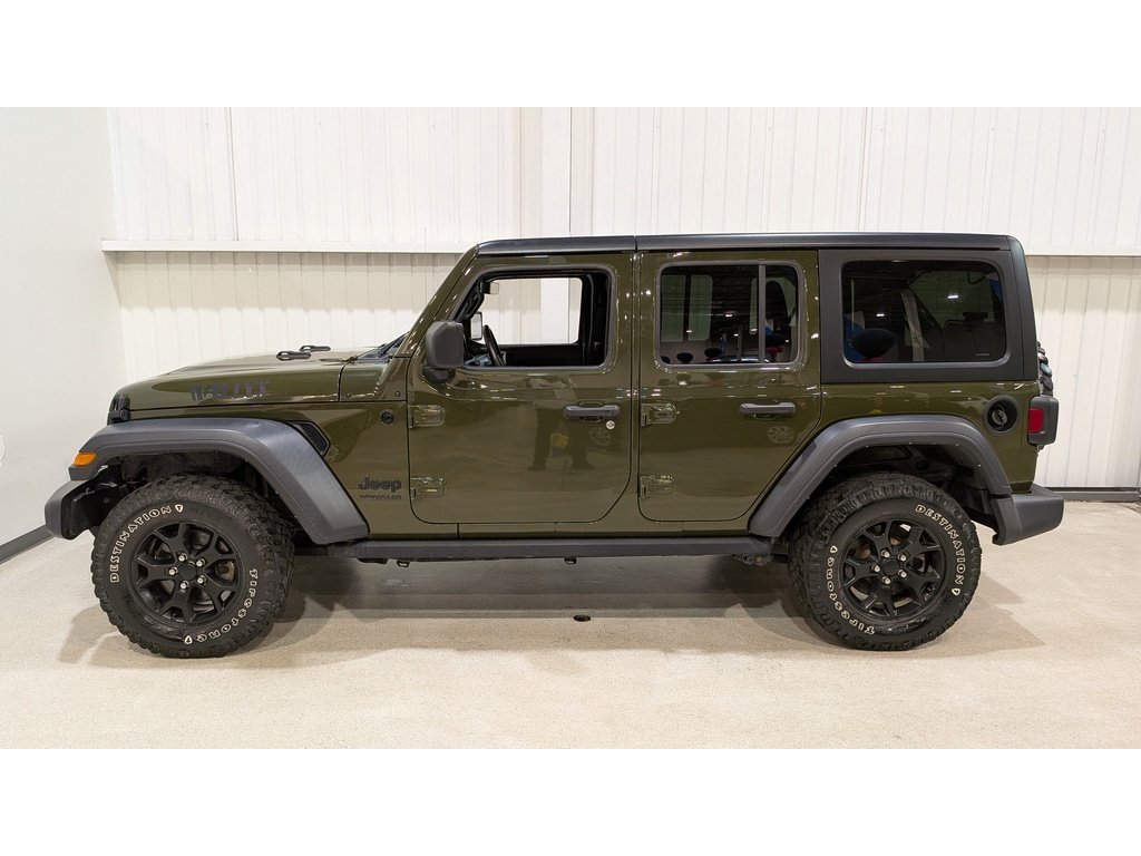 2022 Jeep Wrangler Unlimited Willys 4x4 Green Val-David - photo #4