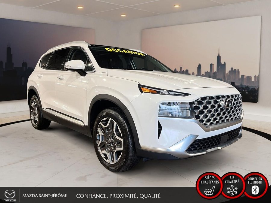 2022 Hyundai Santa Fe Hybrid TOIT PANORAMIQUE | CUIR | AWD | White