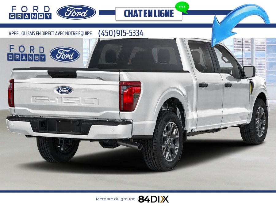 Ford F-150 STX cabine SuperCrew 4RM caisse de 5,5 pi 2025 Blanc sidéral métallisé