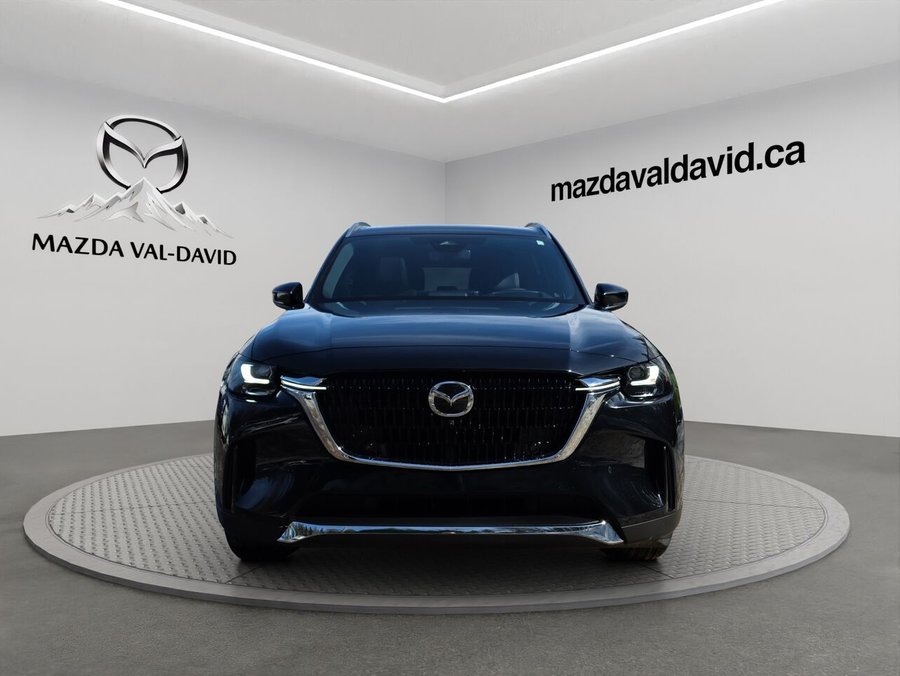 2026 Mazda CX-90 PHEV GT PHEV, toit pano, cuir, sièges ventilés Jet Black Mica