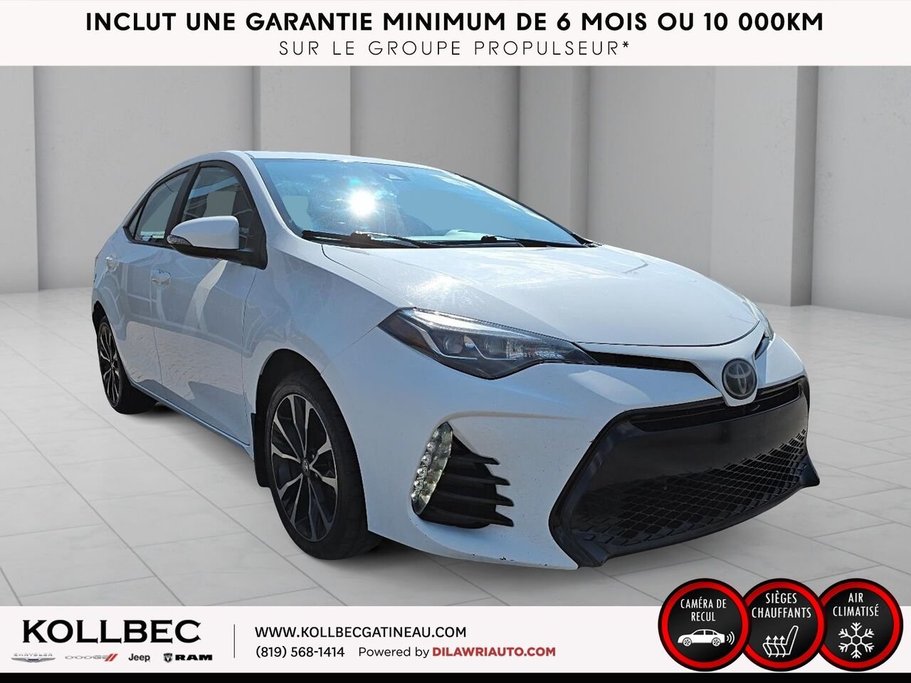 TOYOTA COROLLA SE 2018 Blanc Ottawa & Gatineau - photo #13