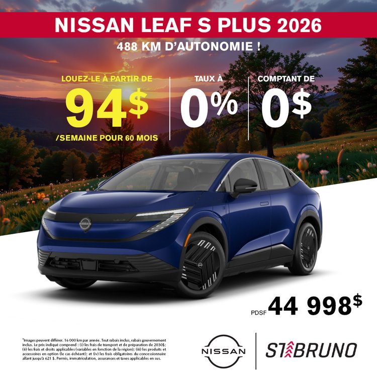 St bruno nissan promo juillet leaf 2026 FR