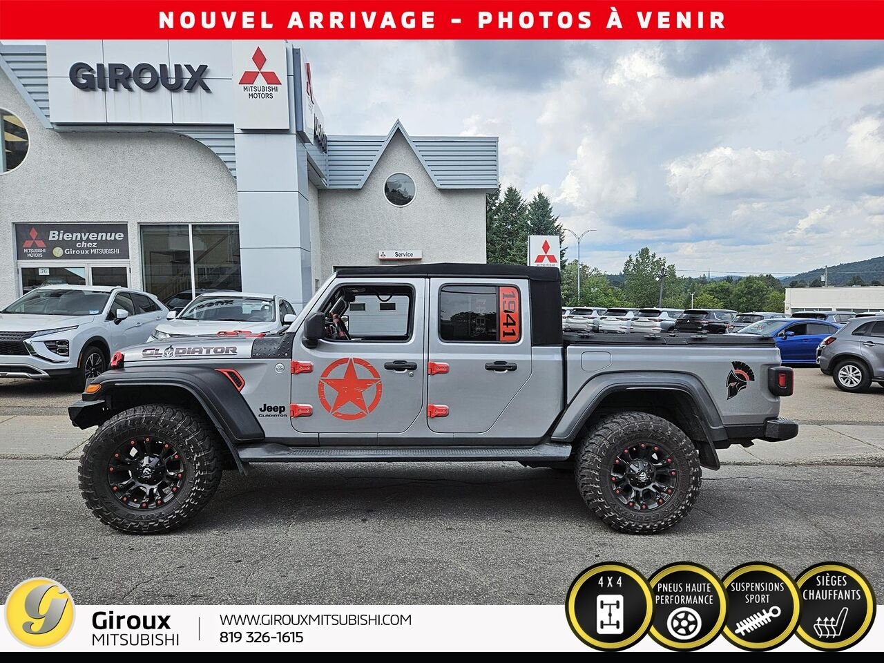 2020 JEEP GLADIATOR SPORT Grey Sainte-Agathe-des-Monts - photo #2
