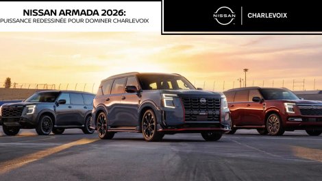 Nissan Armada 2026 : puissance redessinée pour dominer Charlevoix