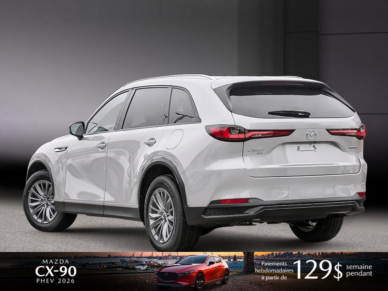 2026 Mazda CX-90 PHEV JM3KKCHA5T1399561 Rhodium White Metallic Mirabel - photo #3