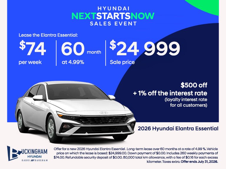 2026 Hyundai Elantra Essential