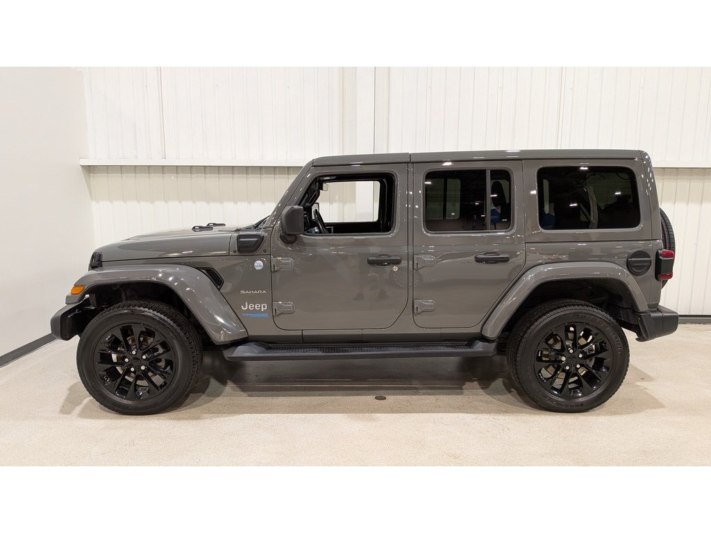 Jeep Wrangler 4xe Unlimited Sahara 4x4 2021 Gris Val-David - photo #4