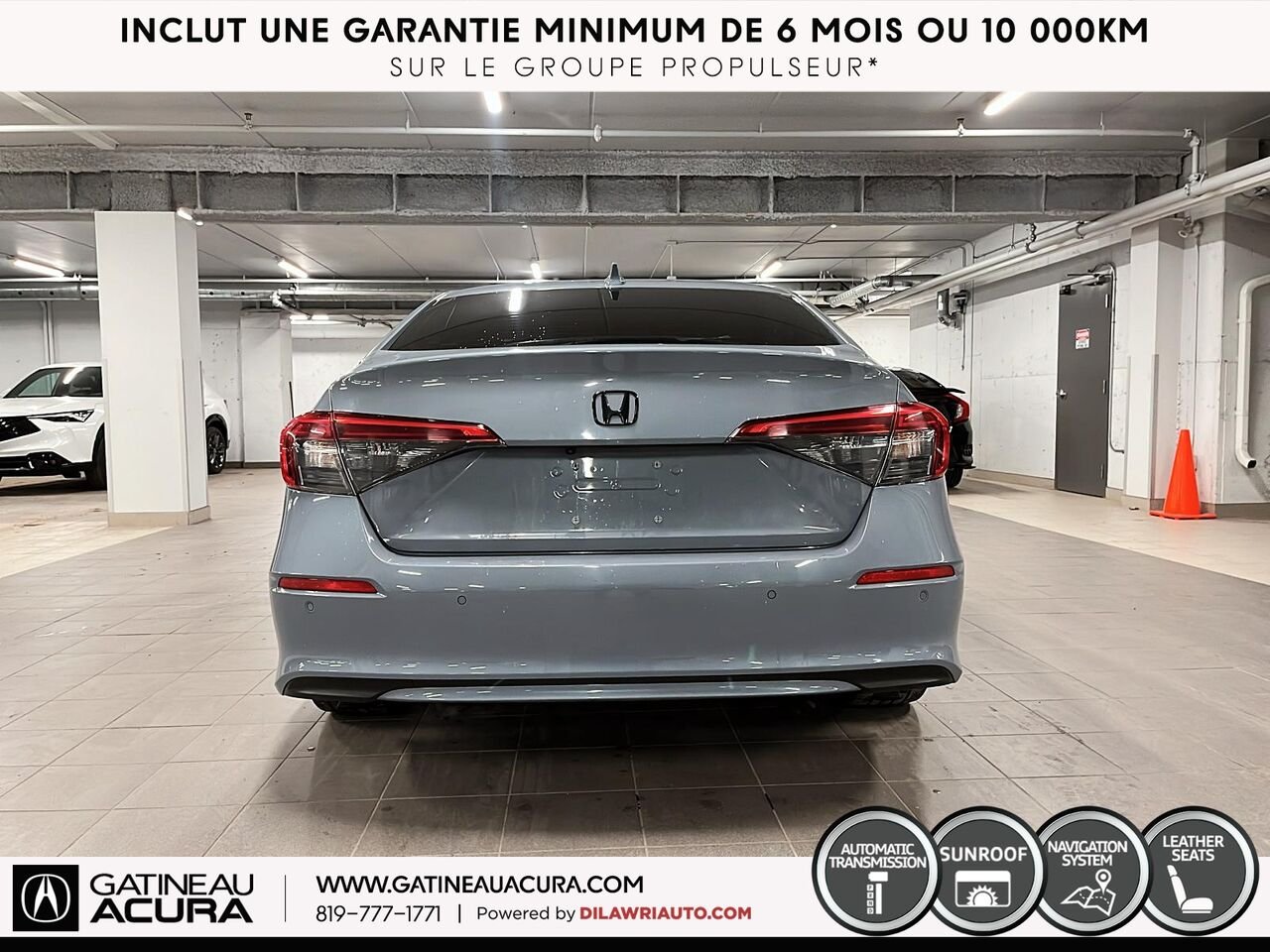 Honda Civic Touring 2022 Gris Ottawa & Gatineau - photo #5