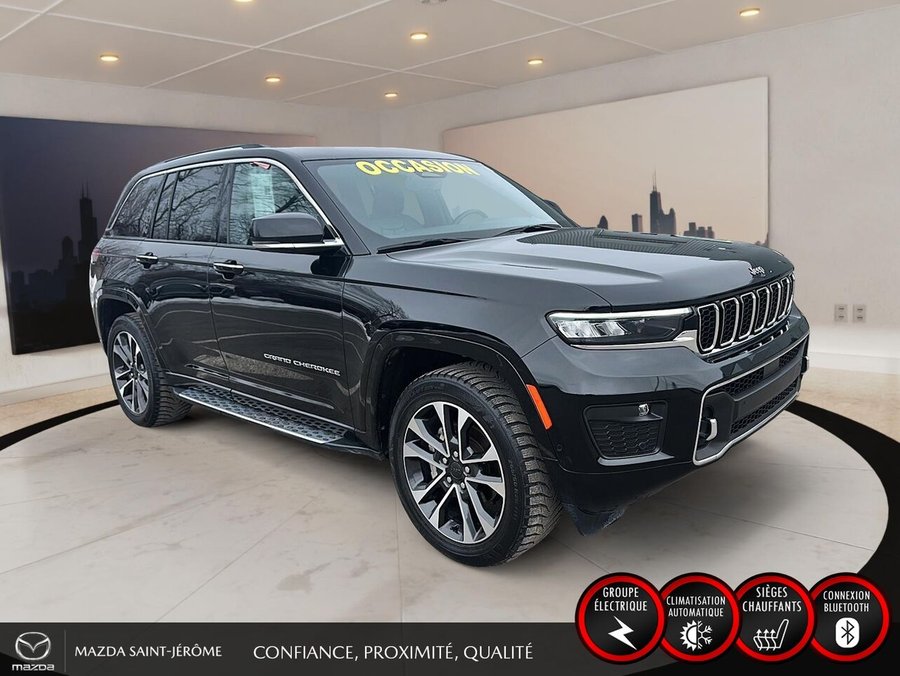 Jeep Grand Cherokee OVERLAND | TOIT PANO | NAVIGATION 2022 Noir