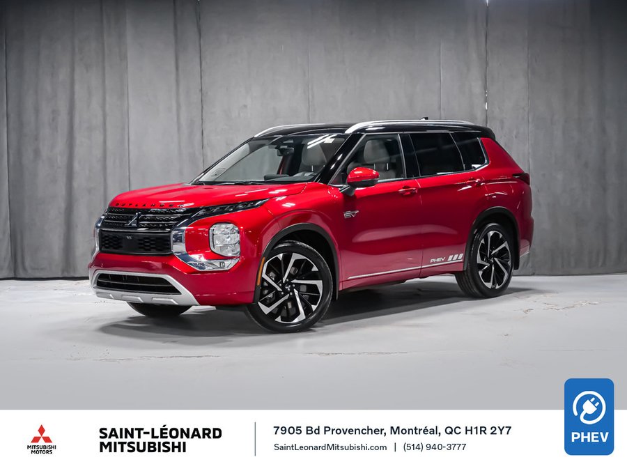 2025 Mitsubishi Outlander Plug-In Hybrid PHEV GT S-AWC SIEGES MASSAGE PANORAMIQUE GPS Red