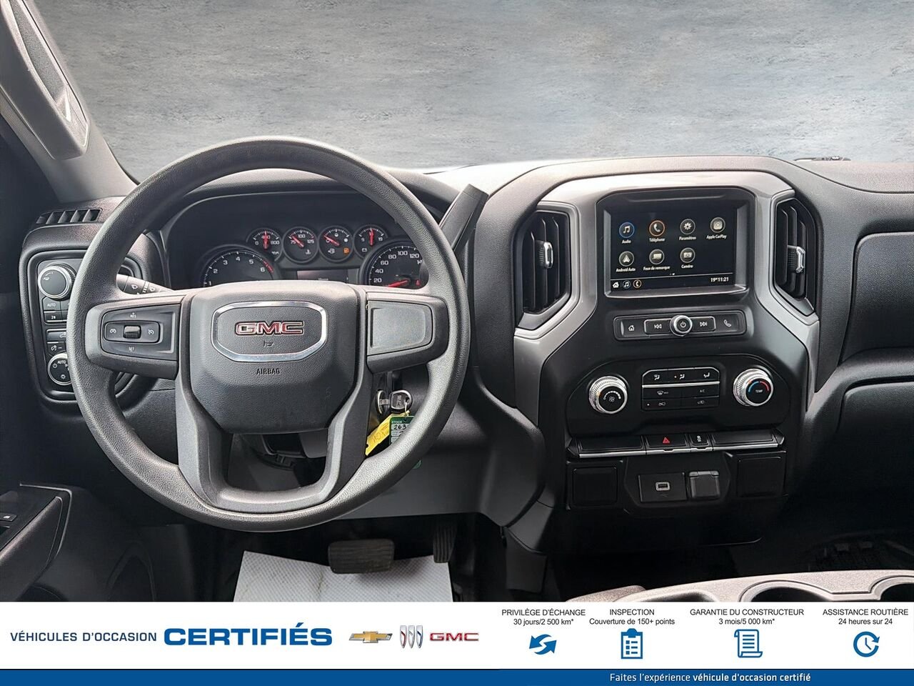 GMC SIERRA 1500 cabine double 4RM 147 po 2019 Argent Montmagny - photo #7