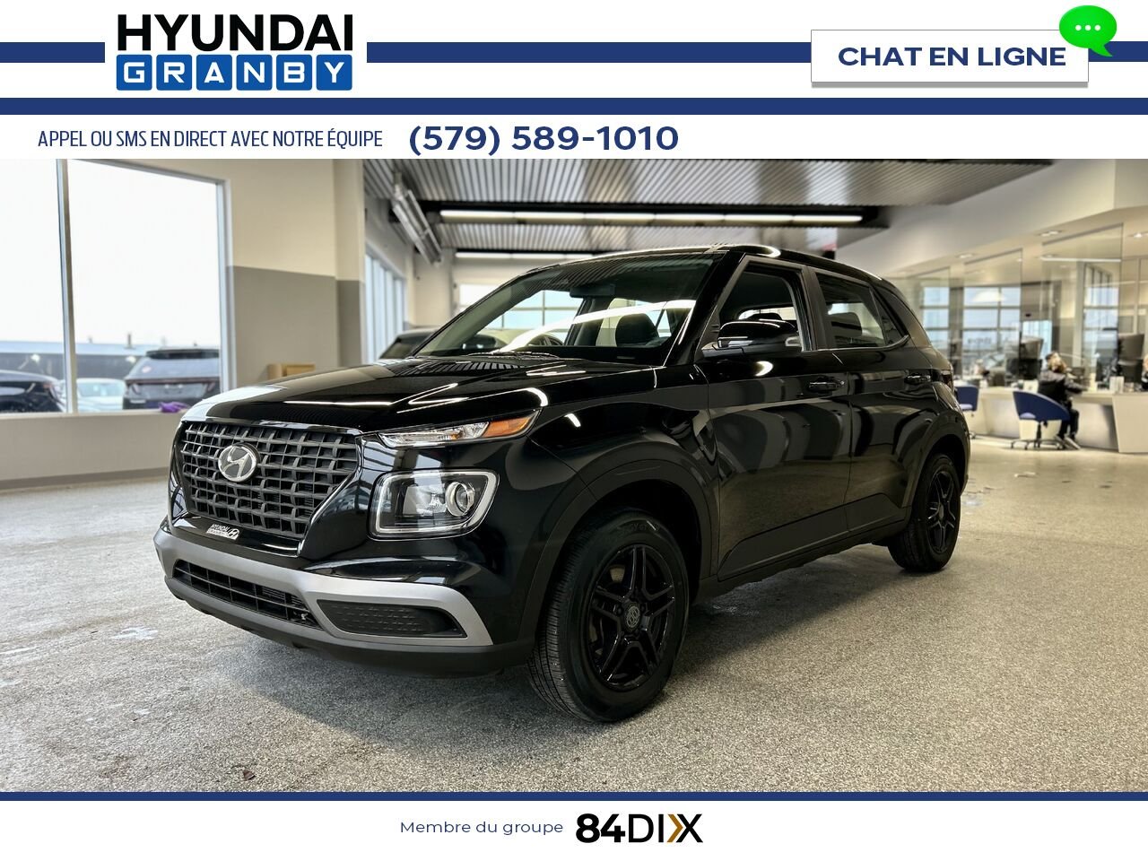 Hyundai Venue 2024 Noir Granby - photo #3