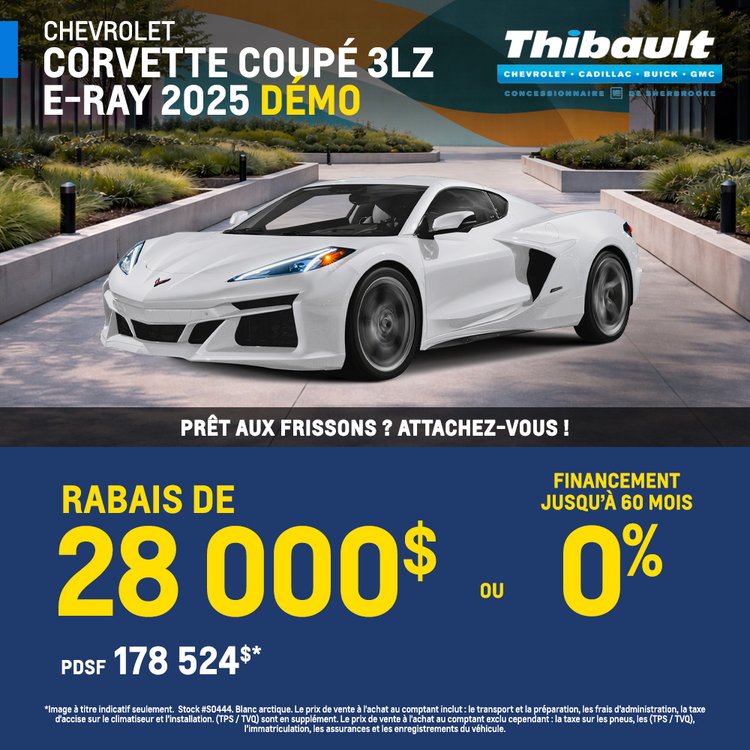Thibault sherbrooke promo mars CHEVROLET CORVETTE 2025 FR