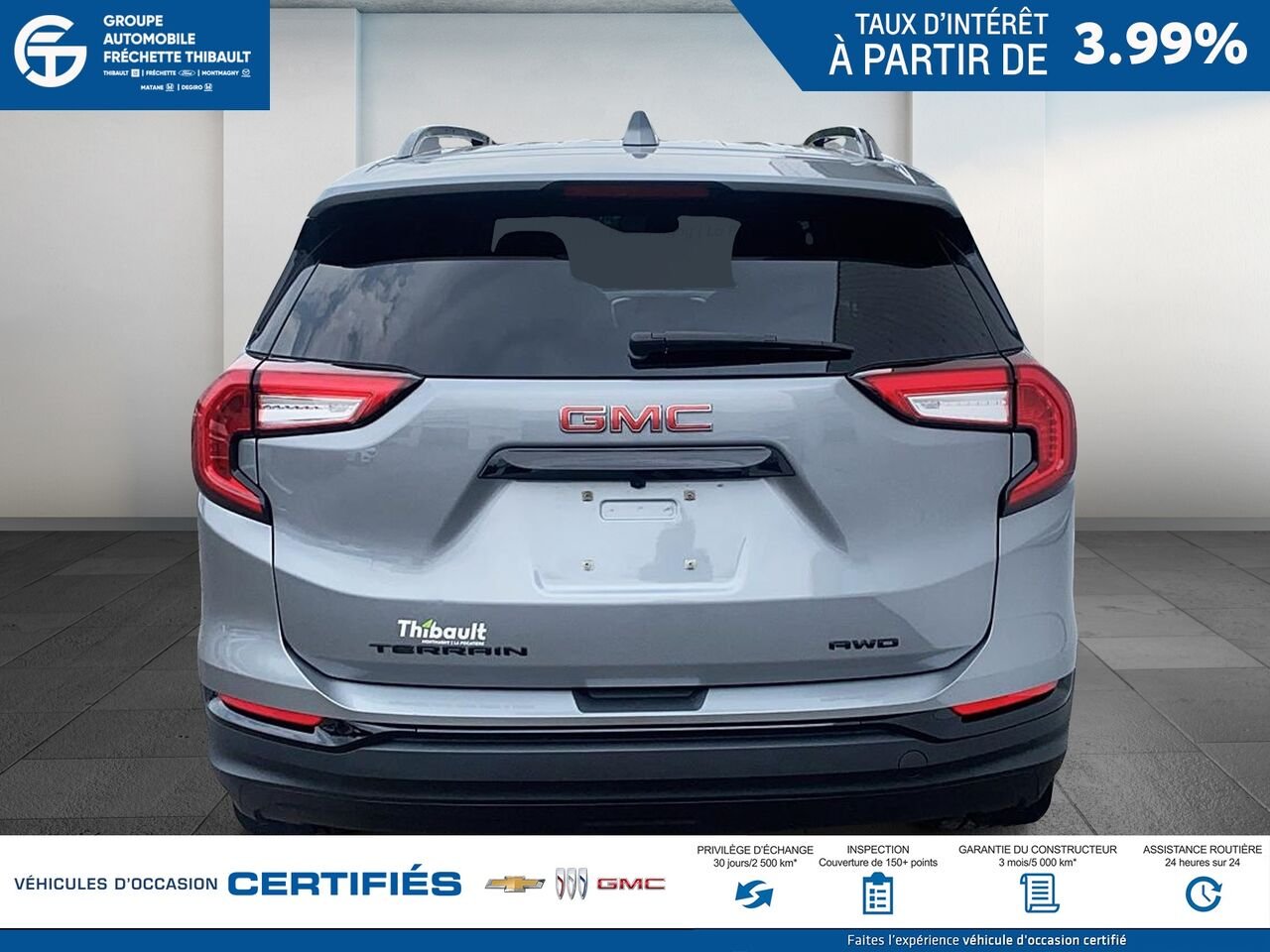 GMC TERRAIN SLE Traction intégrale, 4 portes SLE 2023 Gris Montmagny - photo #2