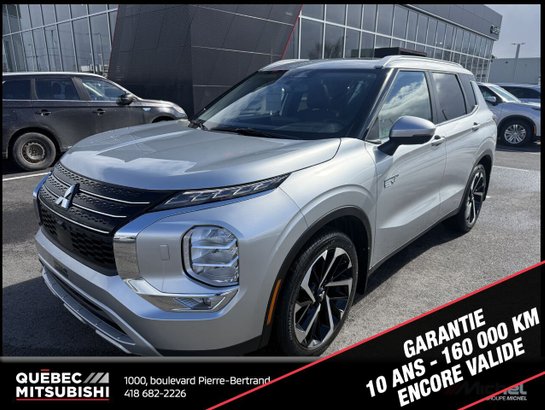 Mitsubishi Outlander PHEV SEL S-AWC, 7 passagers, Hybride, Volant chauffant 2023 Argent