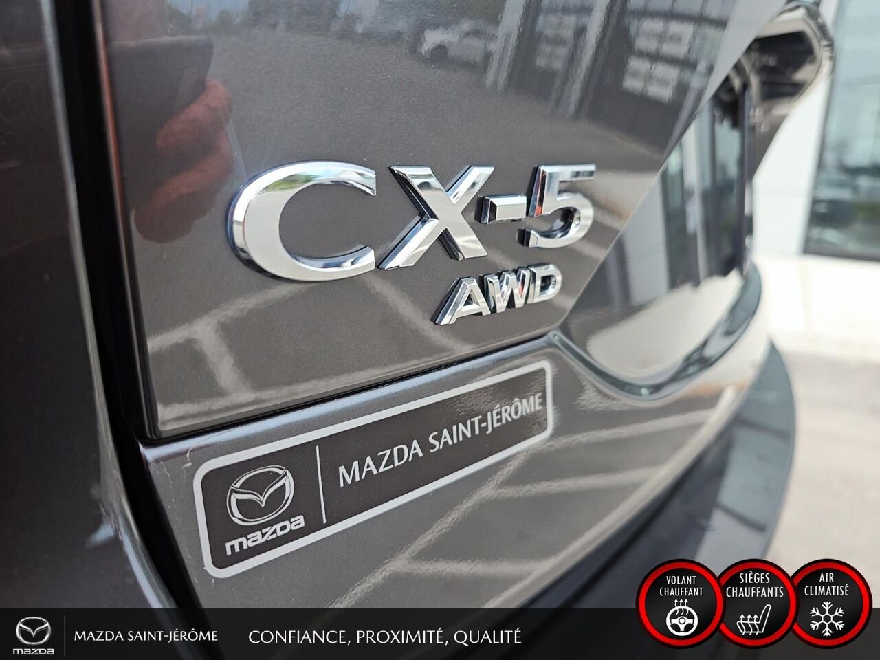 2025 Mazda CX-5 GS | CUIR | AWD | MAGS | Grey Saint-Jérôme - photo #8