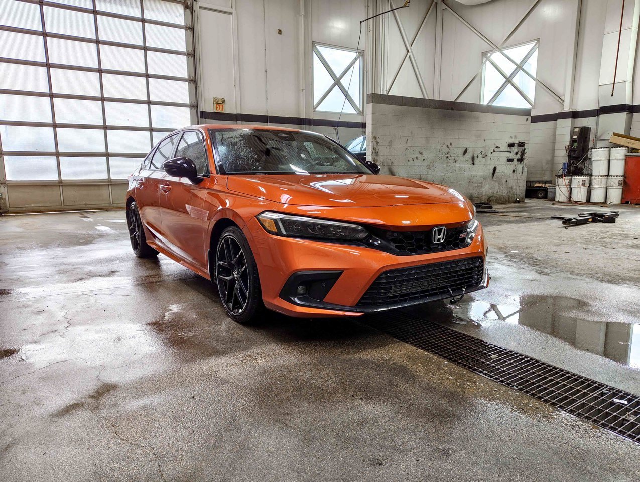 2023 Honda Civic Si Manual Orange Sherwood Park - photo #2
