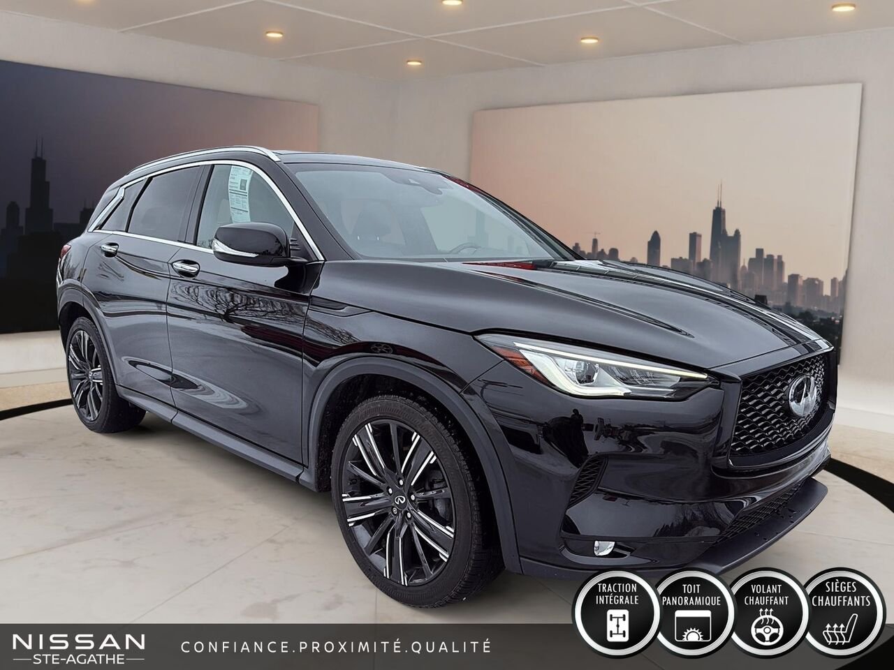 2022 INFINITI QX50 Black Sainte-Agathe-des-Monts - photo #2