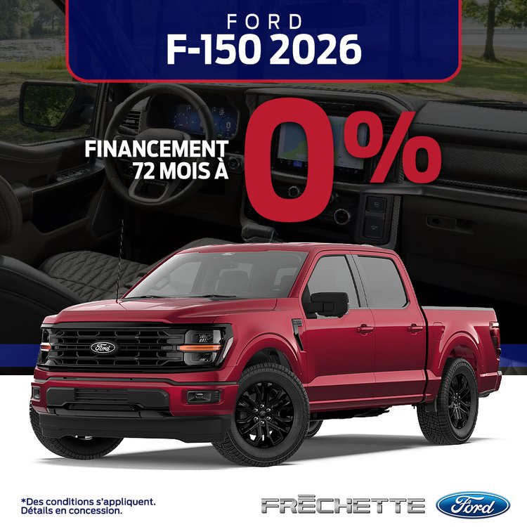 Frechette ford PROMO juillet F 150 2026 FR