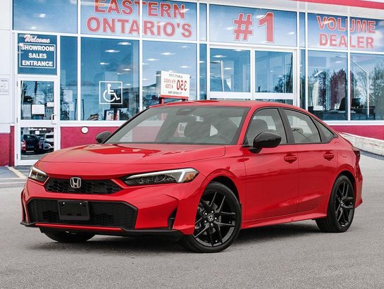 2026 Honda Civic Sedan Hybrid 2026 Rallye Red