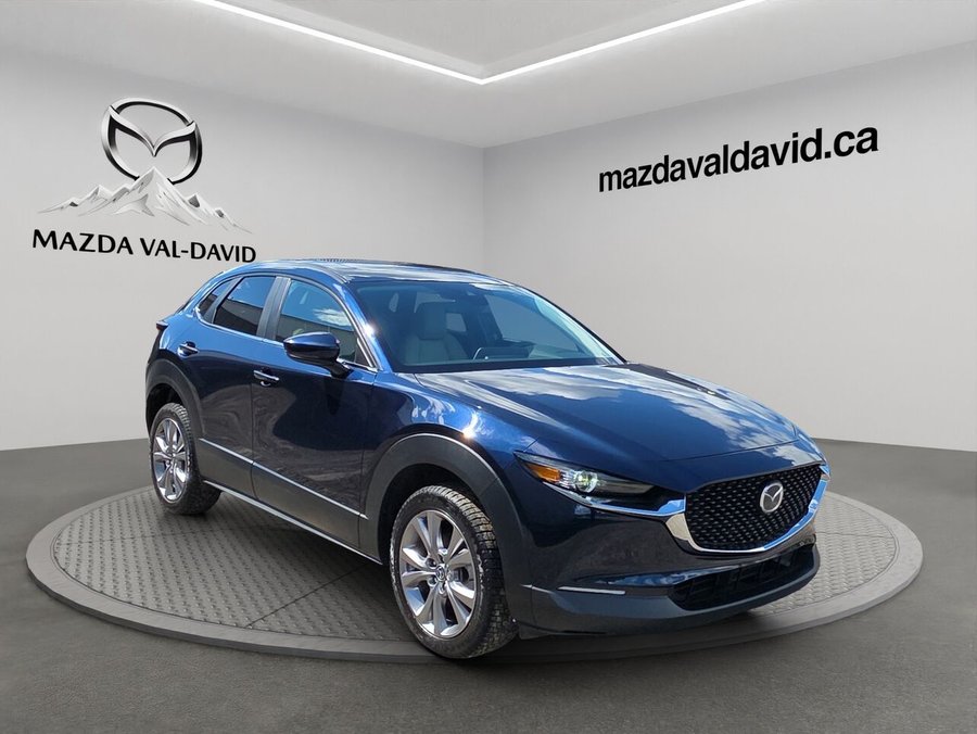 Mazda CX-30 GS TI, toit ouvrant, cruise control, volant chauffant 2023 Bleu