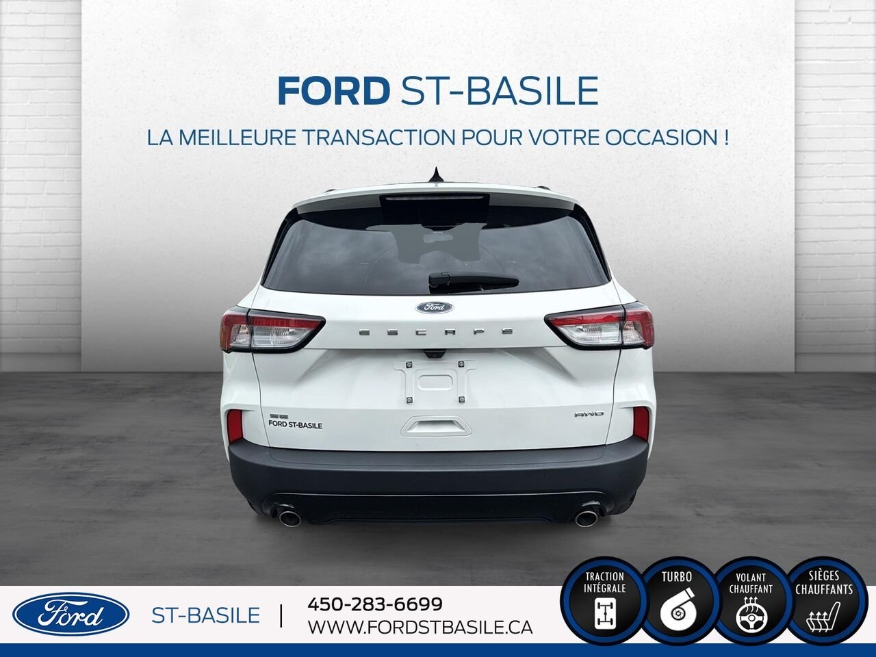 2021 Ford Escape White Saint-Basile-le-Grand - photo #6