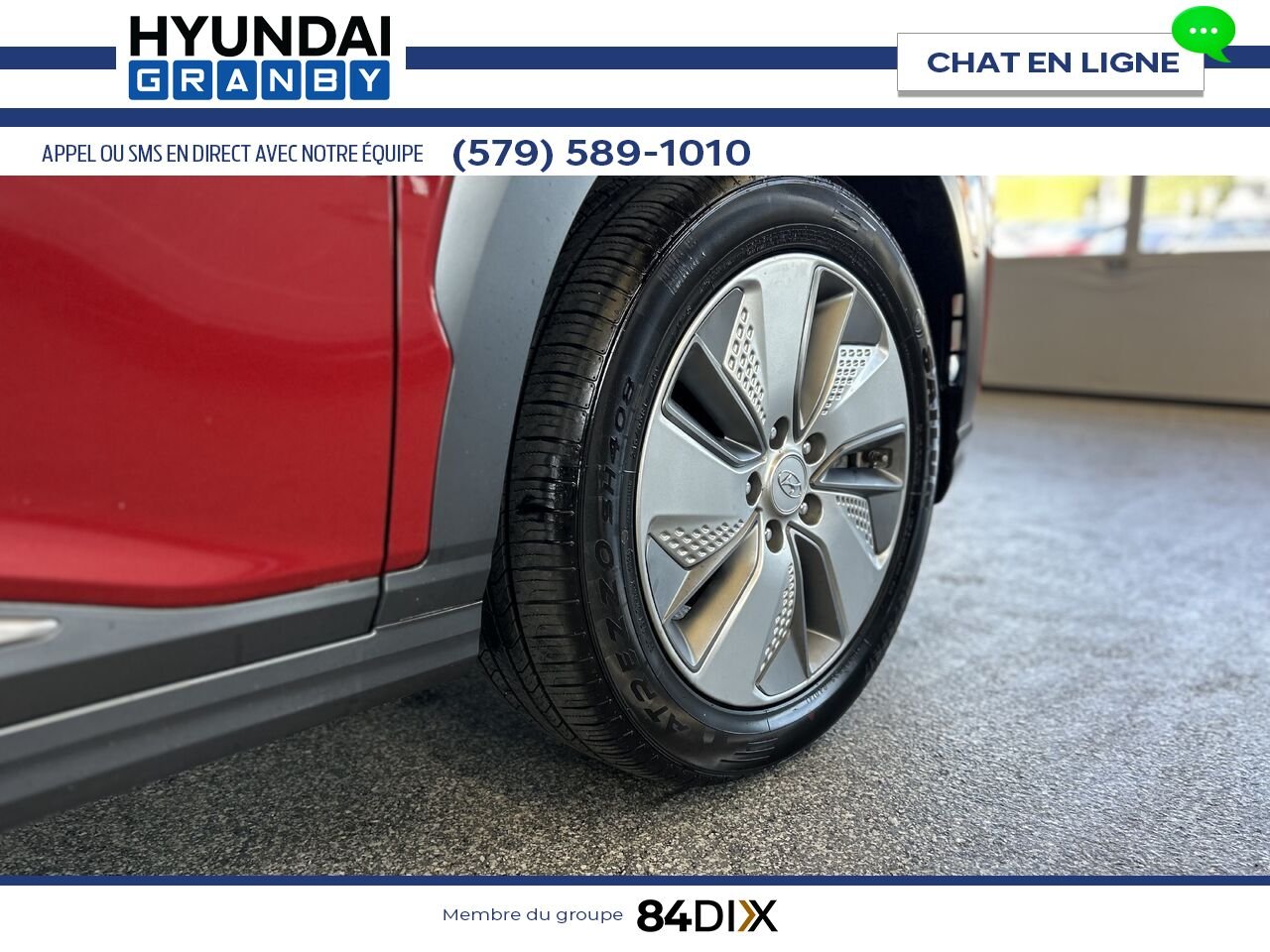 Hyundai Kona électrique 2021 Rouge Granby - photo #7
