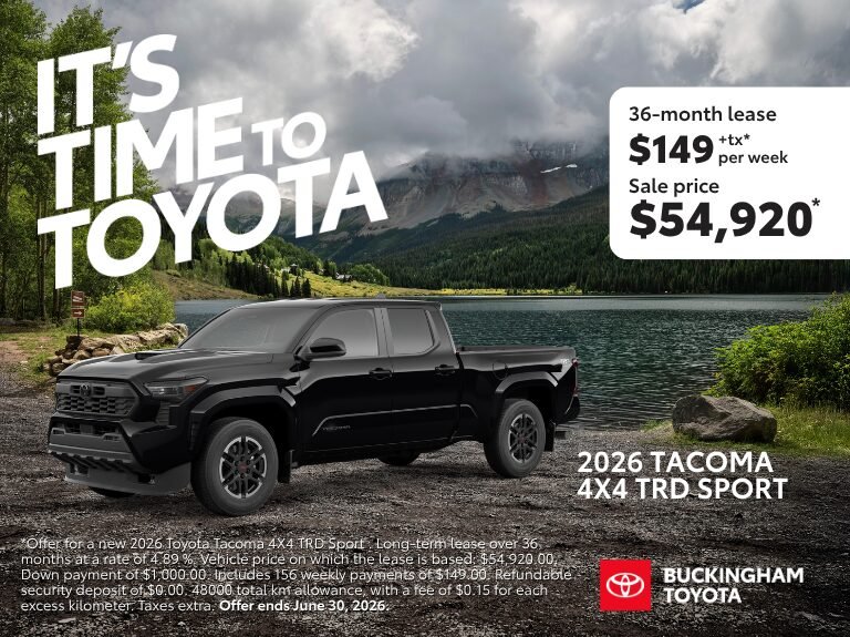 2026 Juin   Banner Toyota Tacoma